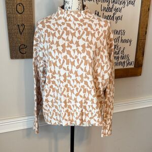Philosophy Cream and Tan Knitwear Sweater